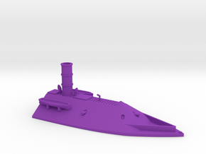 1/350 CSS Virginia Casemate Front in Purple Smooth Versatile Plastic