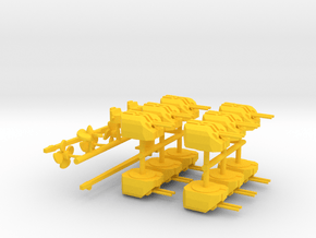 1/350 Bourgogne (1943) Fittings in Yellow Smooth Versatile Plastic