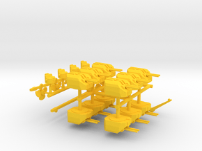 1/350 Alsace Class (1940) Fittings in Yellow Smooth Versatile Plastic