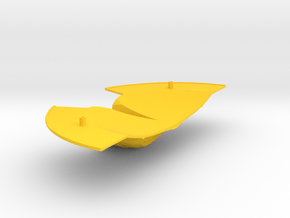1/2500 Taiho Class Front Sec. Hull Ultra-Detail in Yellow Smooth Versatile Plastic