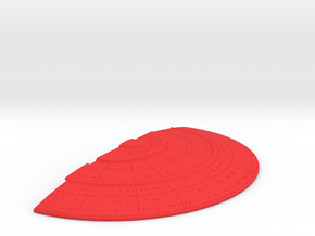 1/2500 Orion Class Front Upper Saucer Ultra-Detail in Red Smooth Versatile Plastic