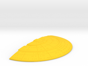 1/2500 Orion Class Front Upper Saucer Ultra-Detail in Yellow Smooth Versatile Plastic