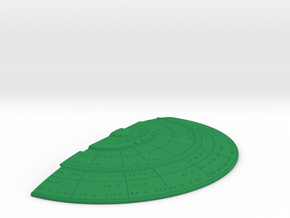 1/2500 Orion Class Front Upper Saucer Ultra-Detail in Green Smooth Versatile Plastic