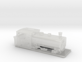N Gauge Barclay 0-6-0 Saddle Tank in Clear Ultra Fine Detail Plastic: Small