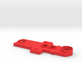 1/350 Masséna Upper Decks Front in Red Smooth Versatile Plastic
