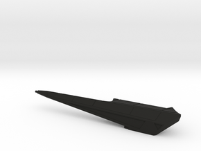 1/1000 Klingon TOS Battlecruiser Left Nacelle in Black Smooth Versatile Plastic