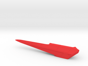 1/1000 Klingon TOS Battlecruiser Left Nacelle in Red Smooth Versatile Plastic
