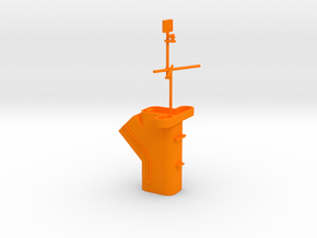 1/350 Masséna (1943) Funnel in Orange Smooth Versatile Plastic