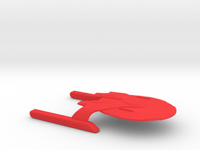 USS Vancouver / 11.4cm - 4.5in in Red Smooth Versatile Plastic