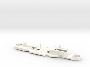 1/700 H44 Class Superstructure (w/out Planking) in White Smooth Versatile Plastic