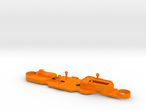 1/700 H44 Class Superstructure (w/out Planking) in Orange Smooth Versatile Plastic