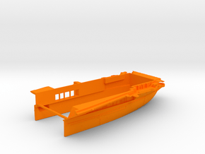1/700 CVS-11 Intrepid Stern Waterline Open Doors in Orange Smooth Versatile Plastic