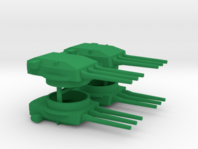 1/700 H-Klasse Triple Turrets in Green Smooth Versatile Plastic