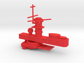 1/700 FlugDeckKreuzer AIV Superstructure in Red Smooth Versatile Plastic