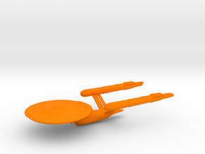 USS Enterprise (DIS) Eaves' Concept / 15.2cm / 6in in Orange Smooth Versatile Plastic