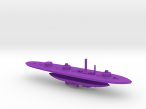 1/700 USS Roanoke & USS Keokuk in Purple Smooth Versatile Plastic