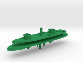 1/700 USS Onondaga & Miantonomoh Class Monitors in Green Smooth Versatile Plastic