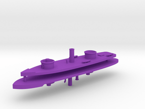 1/700 USS Onondaga & Miantonomoh Class Monitors in Purple Smooth Versatile Plastic