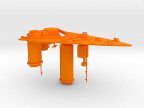 1/350 Lyon (1915) Bow Deck & Superstructure in Orange Smooth Versatile Plastic