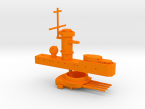 1/700 FlugDeckKreuzer AII Superstr. & Main Turret in Orange Smooth Versatile Plastic