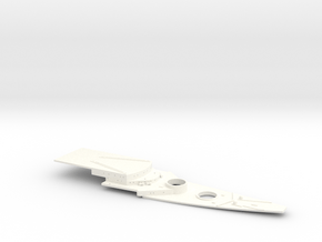 1/700 FlugDeckKreuzer AIII Bow Deck (w/out Deck Pl in White Smooth Versatile Plastic