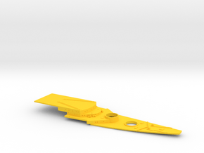1/700 FlugDeckKreuzer AIII Bow Deck (w/out Deck Pl in Yellow Smooth Versatile Plastic
