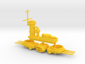1/700 FlugDeckKreuzer AIII Superst. & Main Turrets in Yellow Smooth Versatile Plastic
