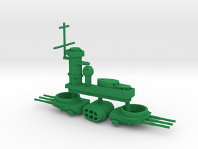 1/700 FlugDeckKreuzer AIII Superst. & Main Turrets in Green Smooth Versatile Plastic