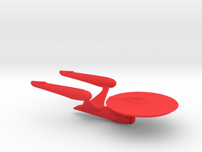 Enterprise-A (Beyond) / 7.6cm - 3in in Red Smooth Versatile Plastic