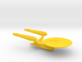 Enterprise-A (Beyond) / 7.6cm - 3in in Yellow Smooth Versatile Plastic