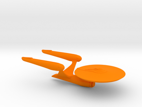 Enterprise-A (Beyond) / 7.6cm - 3in in Orange Smooth Versatile Plastic