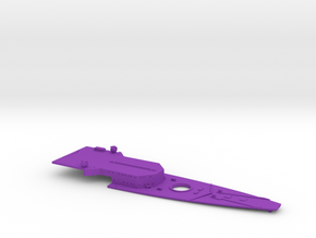 1/700 FlugDeckKreuzer AII Bow Deck (w/out Deck Pla in Purple Smooth Versatile Plastic
