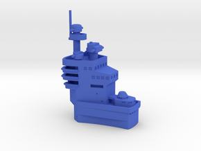 1/700 G3 Battlecruiser Superstructure in Blue Smooth Versatile Plastic