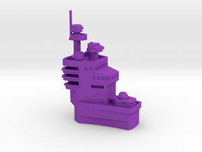 1/700 G3 Battlecruiser Superstructure in Purple Smooth Versatile Plastic