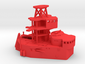 1/350 SMS Friedrich der Grosse Forward Superstr. in Red Smooth Versatile Plastic