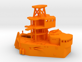 1/350 SMS Friedrich der Grosse Forward Superstr. in Orange Smooth Versatile Plastic