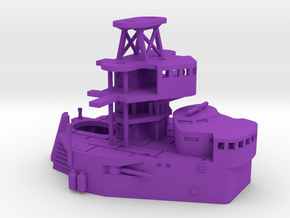 1/350 SMS Friedrich der Grosse Forward Superstr. in Purple Smooth Versatile Plastic