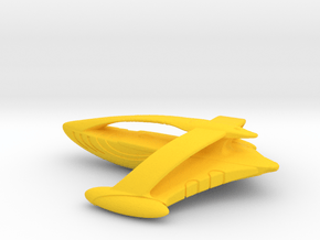 Collector Ship / 6.2cm - 2.4in in Yellow Smooth Versatile Plastic