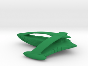Collector Ship / 6.2cm - 2.4in in Green Smooth Versatile Plastic