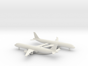 Airbus A321P2F in White Natural Versatile Plastic: 1:600