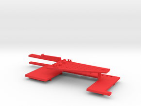 1/700 Light Carrier Seydlitz (Weser) Bow Deck in Red Smooth Versatile Plastic