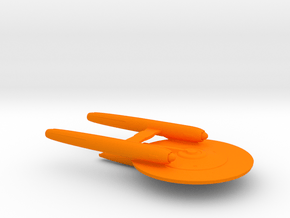 Starship C Design (2009) / 10cm - 4in in Orange Smooth Versatile Plastic
