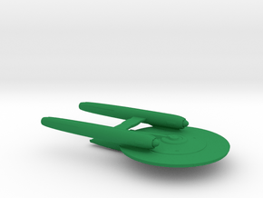 Starship C Design (2009) / 10cm - 4in in Green Smooth Versatile Plastic