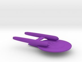 Starship C Design (2009) / 10cm - 4in in Purple Smooth Versatile Plastic