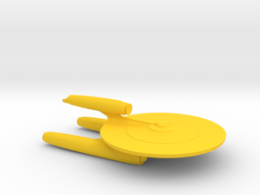 Starship A Design (2009) / 10cm - 4in in Yellow Smooth Versatile Plastic