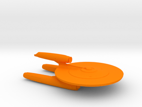 Starship A Design (2009) / 10cm - 4in in Orange Smooth Versatile Plastic