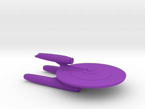 Starship A Design (2009) / 10cm - 4in in Purple Smooth Versatile Plastic