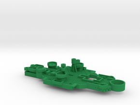 1/600 USS Nevada (1944) Level 01 in Green Smooth Versatile Plastic