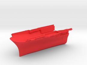1/600 CVS-10 USS Yorktown Bow in Red Smooth Versatile Plastic