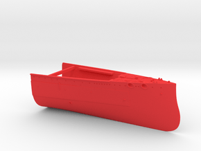 1/600 HMS Queen Mary Bow in Red Smooth Versatile Plastic